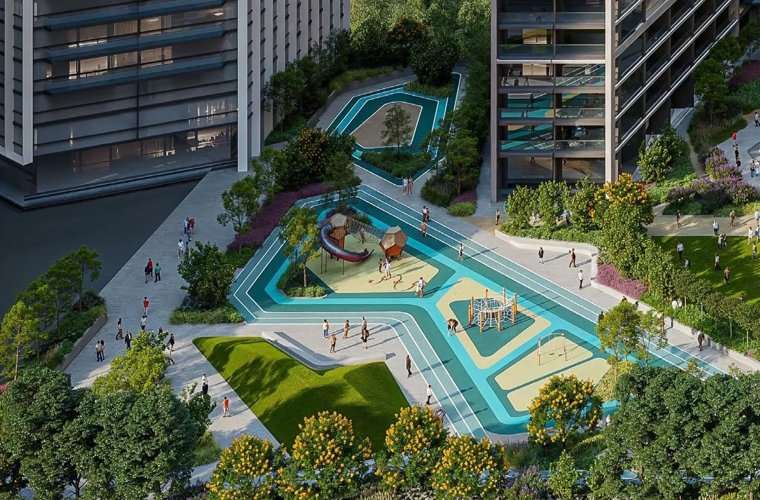 The Mirage at Sobha Central amenity Jogging Track - Jabal Ali, Dubai - by Sobha