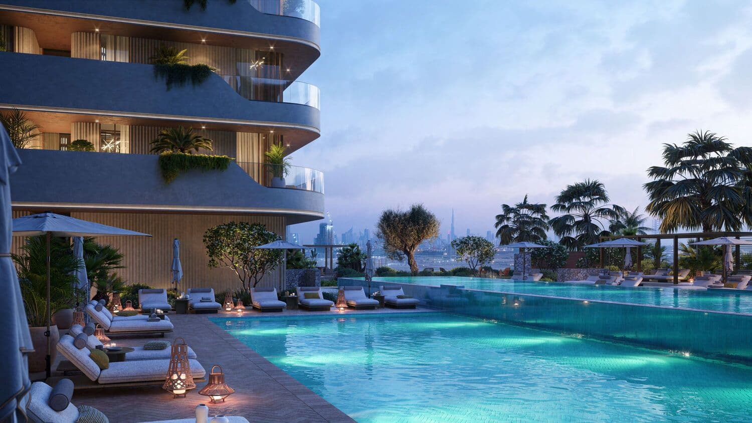 The Mural amenity Swimming Pool - Maritime City, Dubai - by Beyond Developments