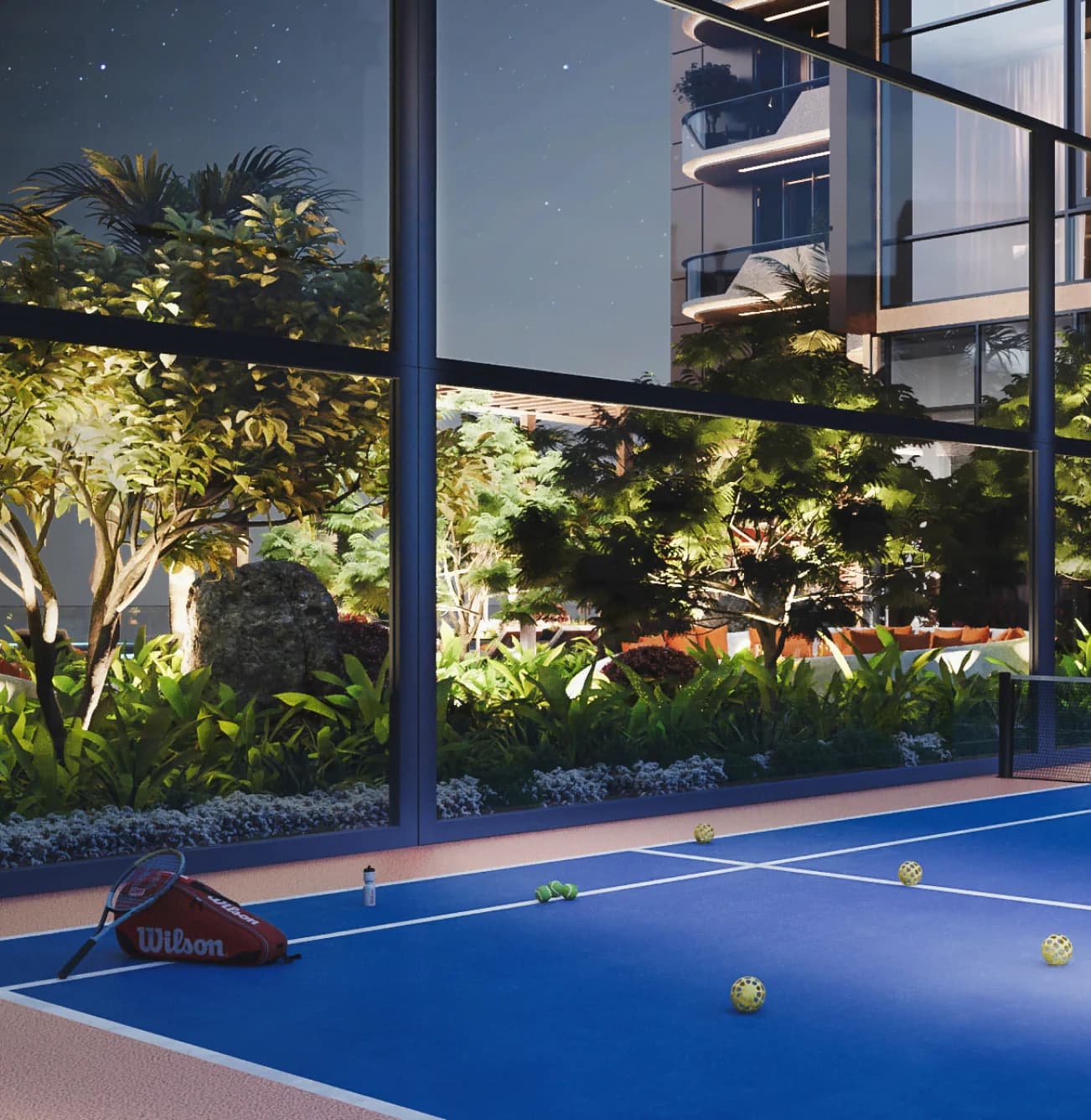 The Orchard Place amenity Paddle Tennis Court - JVC (Jumeirah Village Circle), Dubai - by Peak Summit Real Estate Development