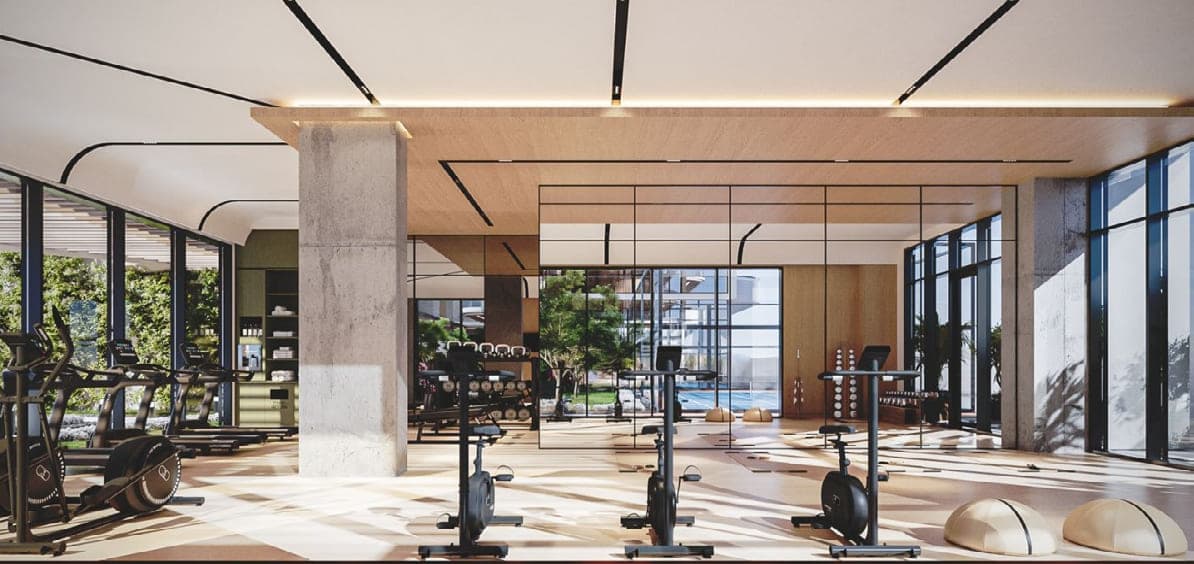 The Orchard Place amenity Spacious Gym - JVC (Jumeirah Village Circle), Dubai - by Peak Summit Real Estate Development