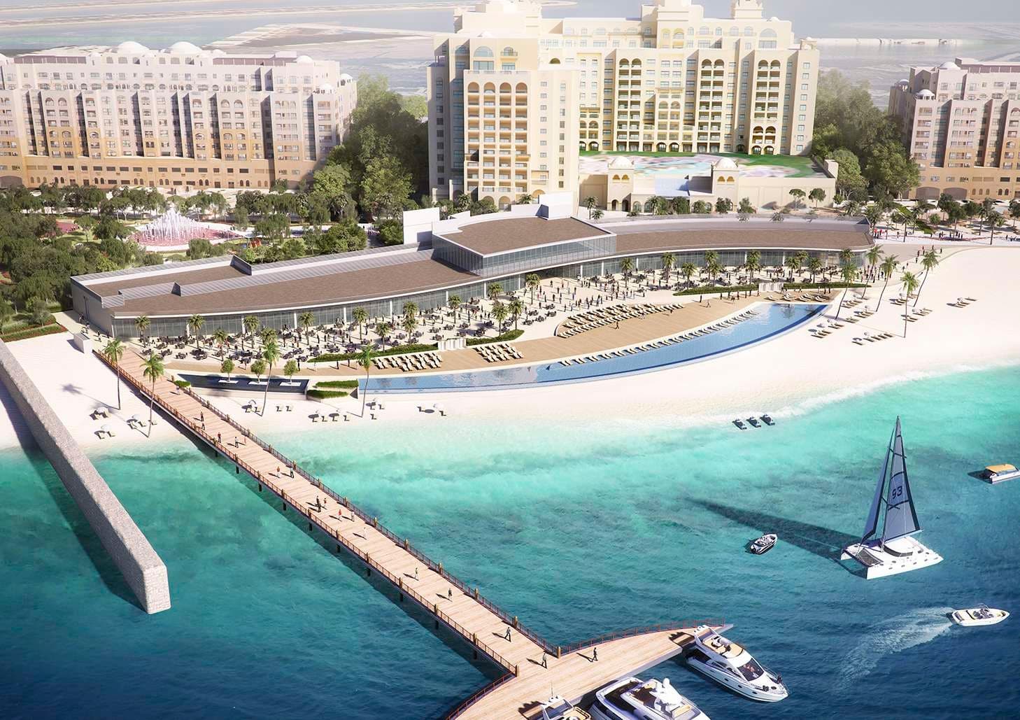 The Palm Tower amenity Beach Club - Palm Jumeirah, Dubai - by Nakheel