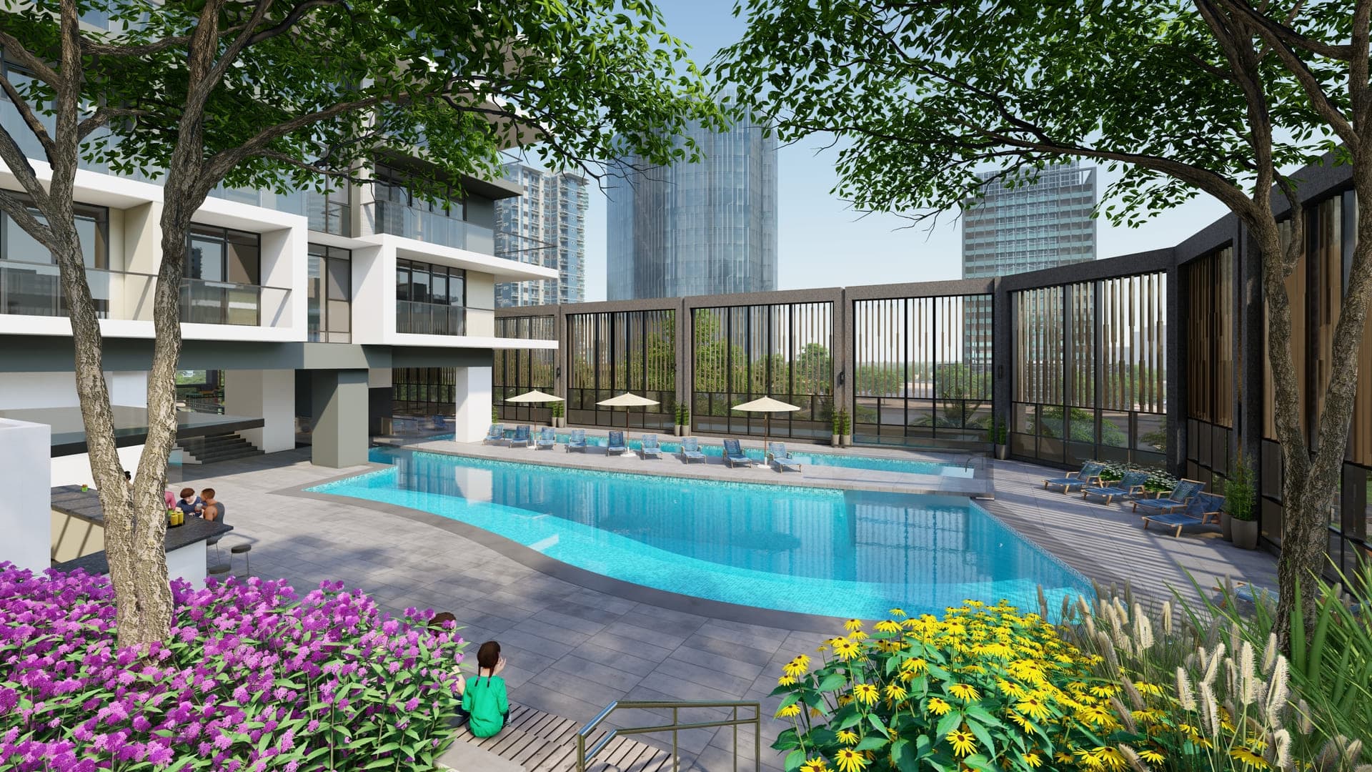 The Paragon by IGO amenity Adult Pool - Business Bay, Dubai - by Invest Group Overseas (IGO)