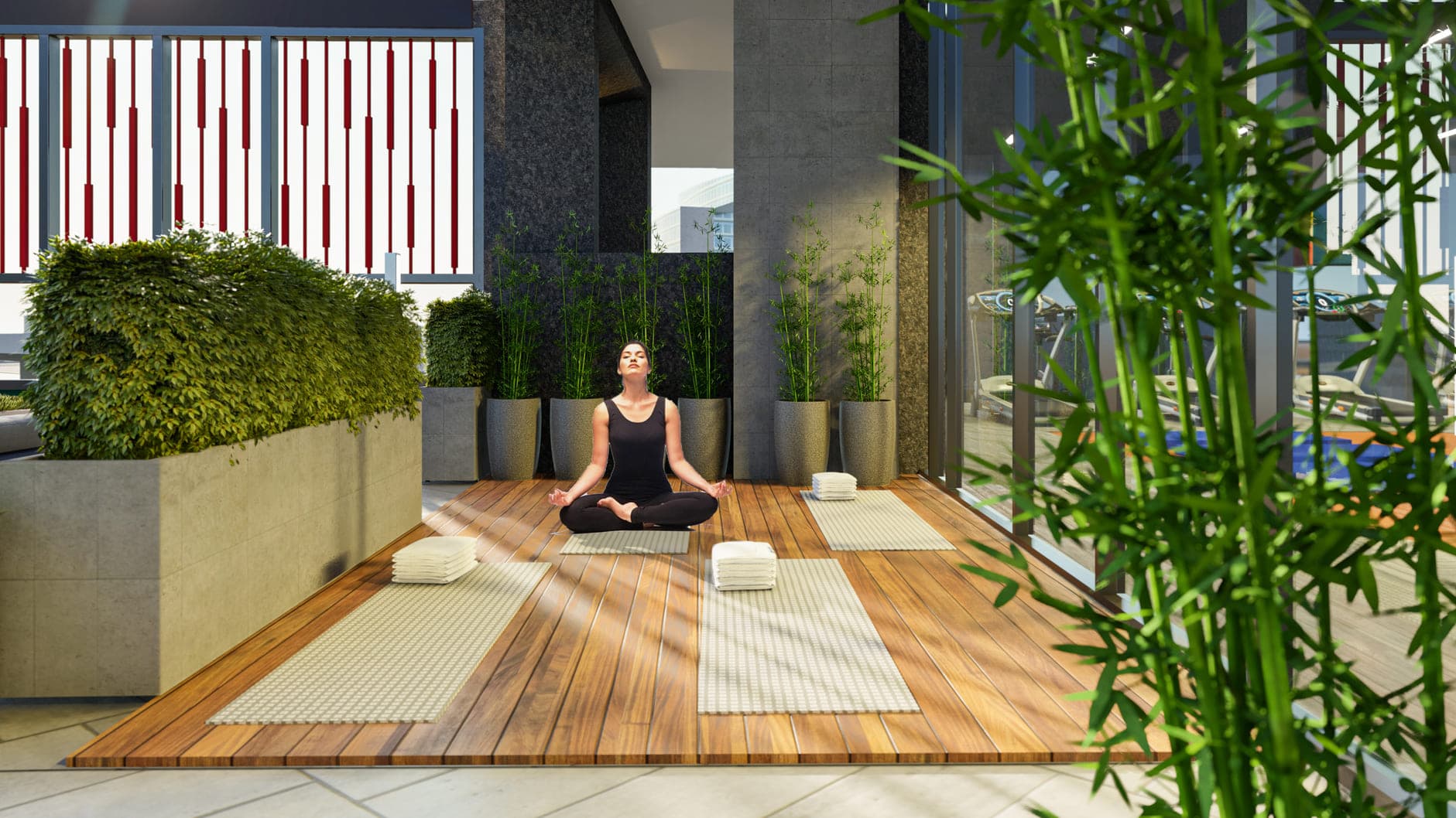 The Paragon by IGO amenity Yoga Deck And Meditation Zone - Business Bay, Dubai - by Invest Group Overseas (IGO)