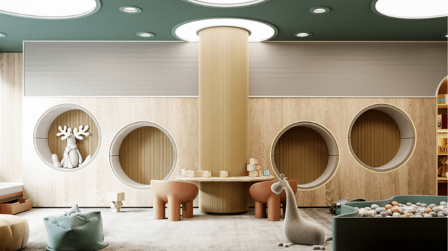 The Pier Residences amenity Indoor Kids Play Area - Maritime City, Dubai - by LMD