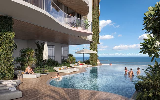 The Pier Residences amenity Infinity Pool - Maritime City, Dubai - by LMD
