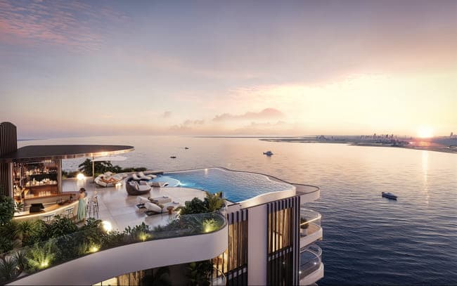 The Pier Residences amenity Rooftop Deck & Pool - Maritime City, Dubai - by LMD