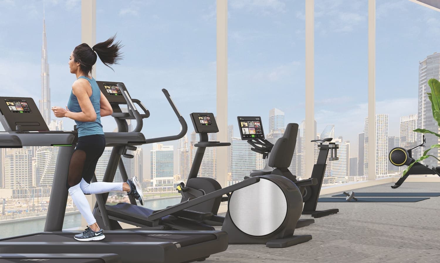 The Quayside amenity Fitness Studio in Business Bay, Dubai, by Ellington