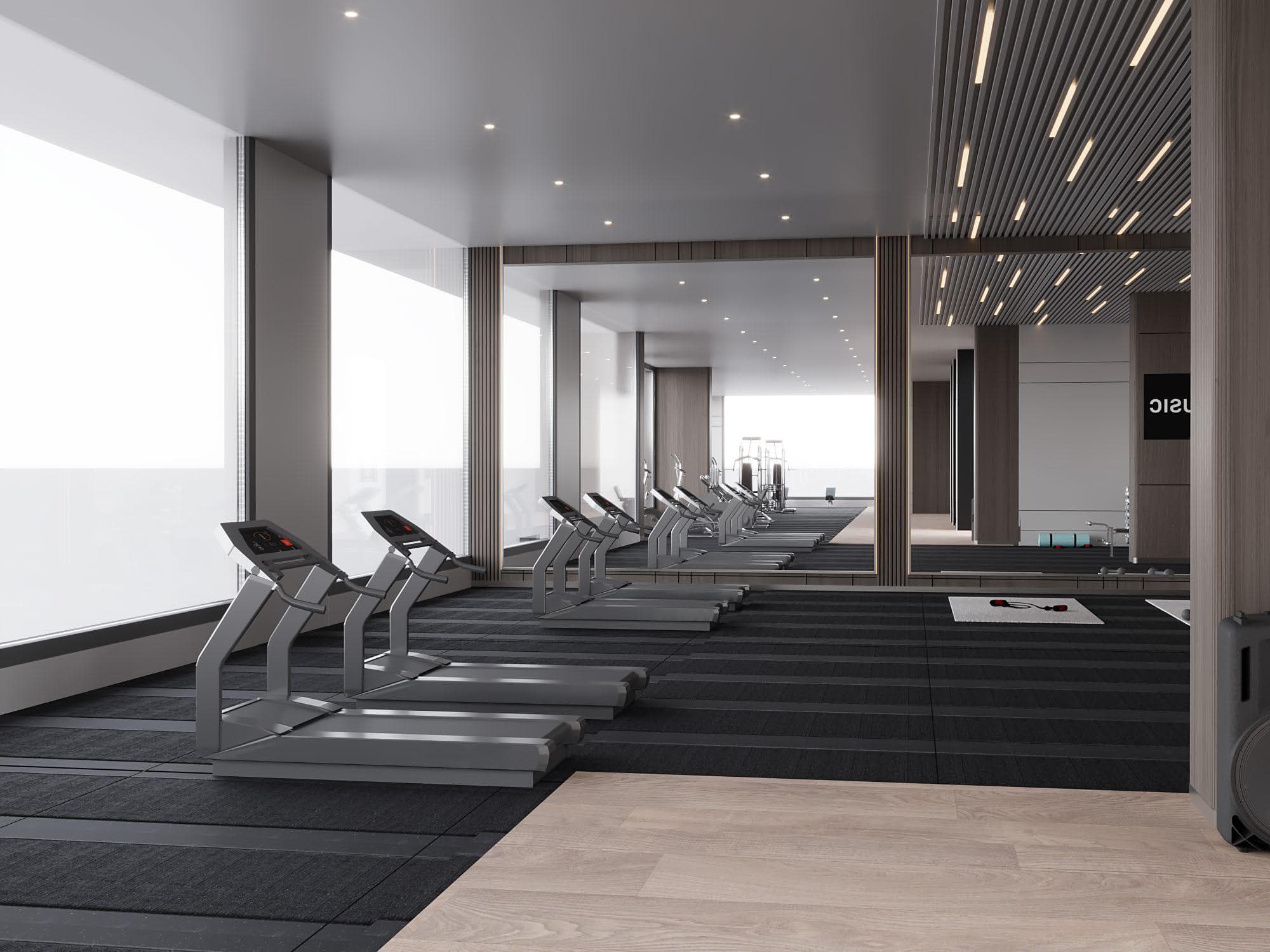 The Residence amenity Gym - Al Khaledia Suburb, Dubai - by Mubarak Al Beshara Real Estate Development