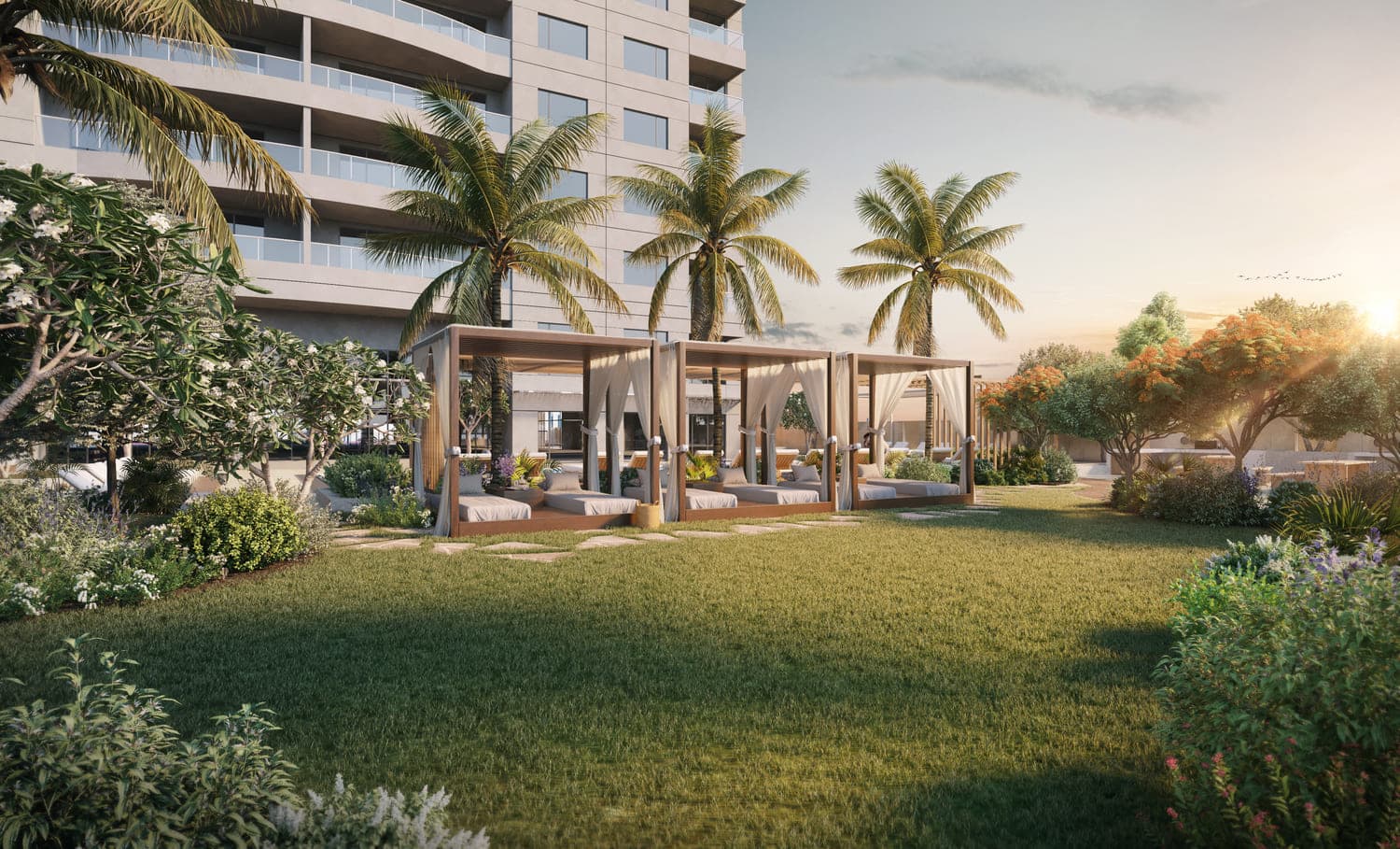 The Residence amenity Lush Green Area - Al Khaledia Suburb, Dubai - by Mubarak Al Beshara Real Estate Development