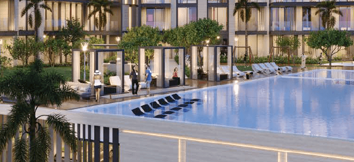 The Residence by Prestige One amenity Cabanas & Sunbeds - JVC (Jumeirah Village Circle), Dubai - by Prestige One Developments