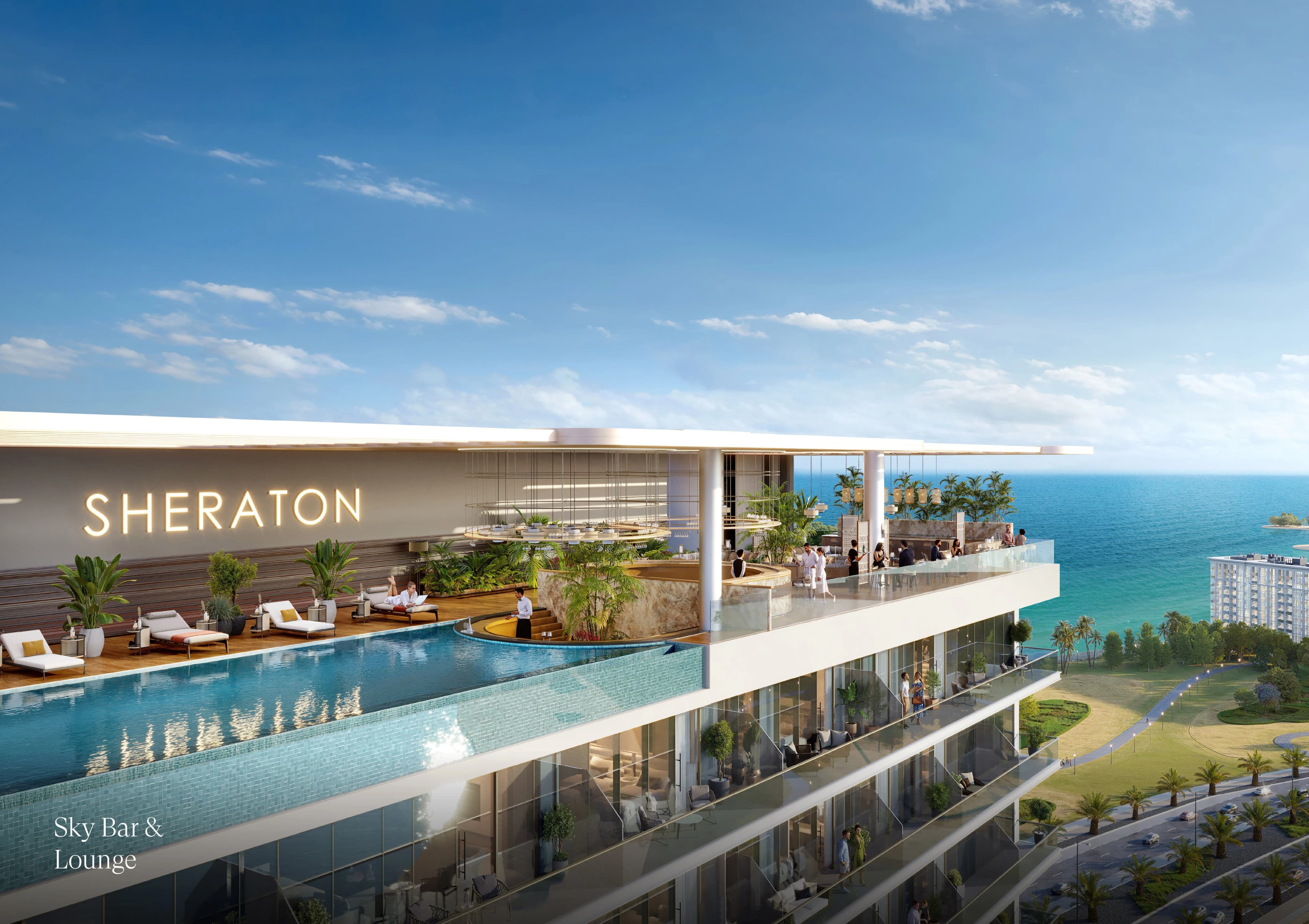 The Residences at Sheraton Al Marjan Island Resort amenity Sky Bar & Lounge - Al Marjan Island, Dubai - by Atara Real Estate Development