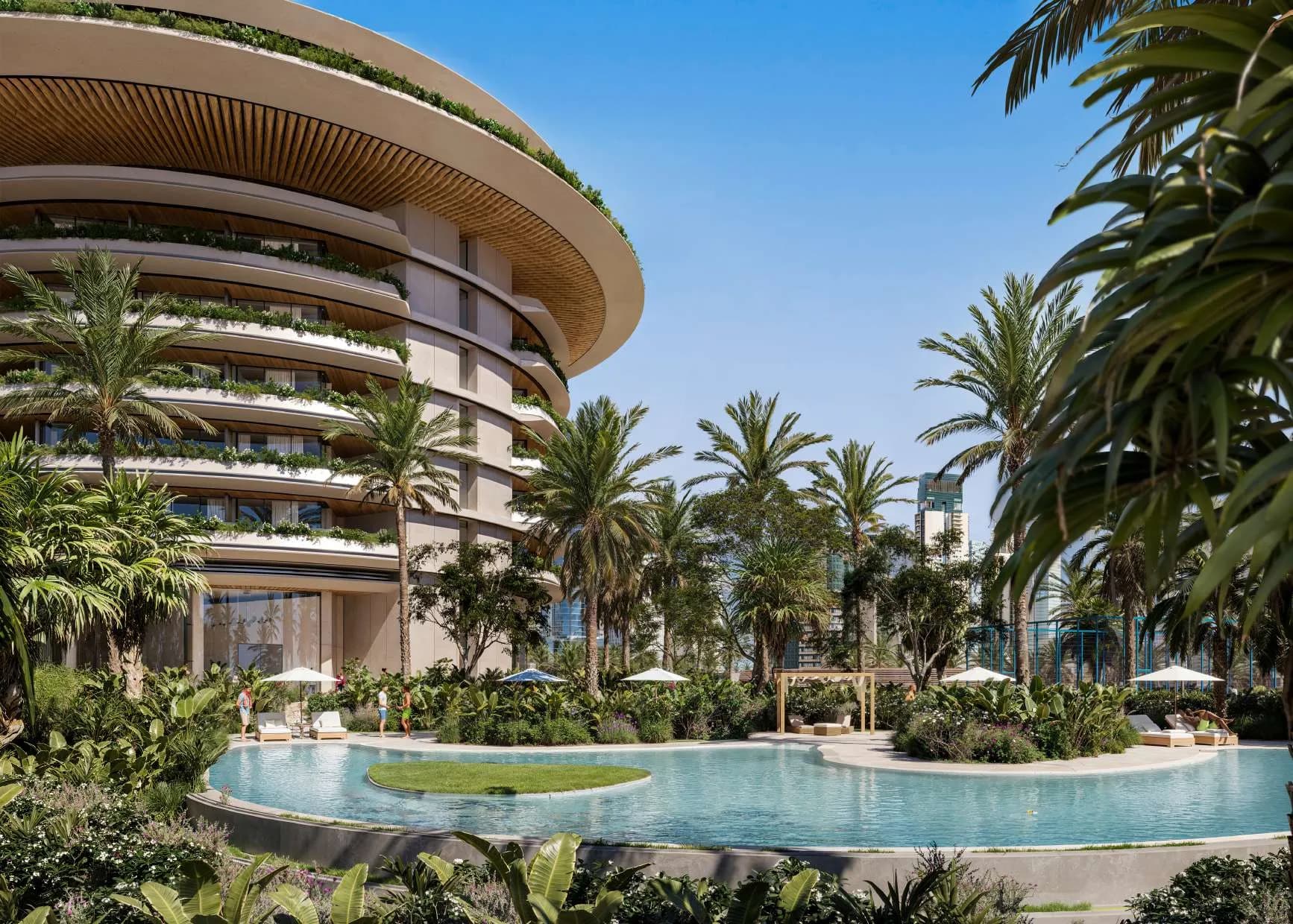 The Residences at The Dubai Beach EDITION amenity Landscaped Gardens - Jumeirah Beach Residence (JBR), Dubai - by H&H Development