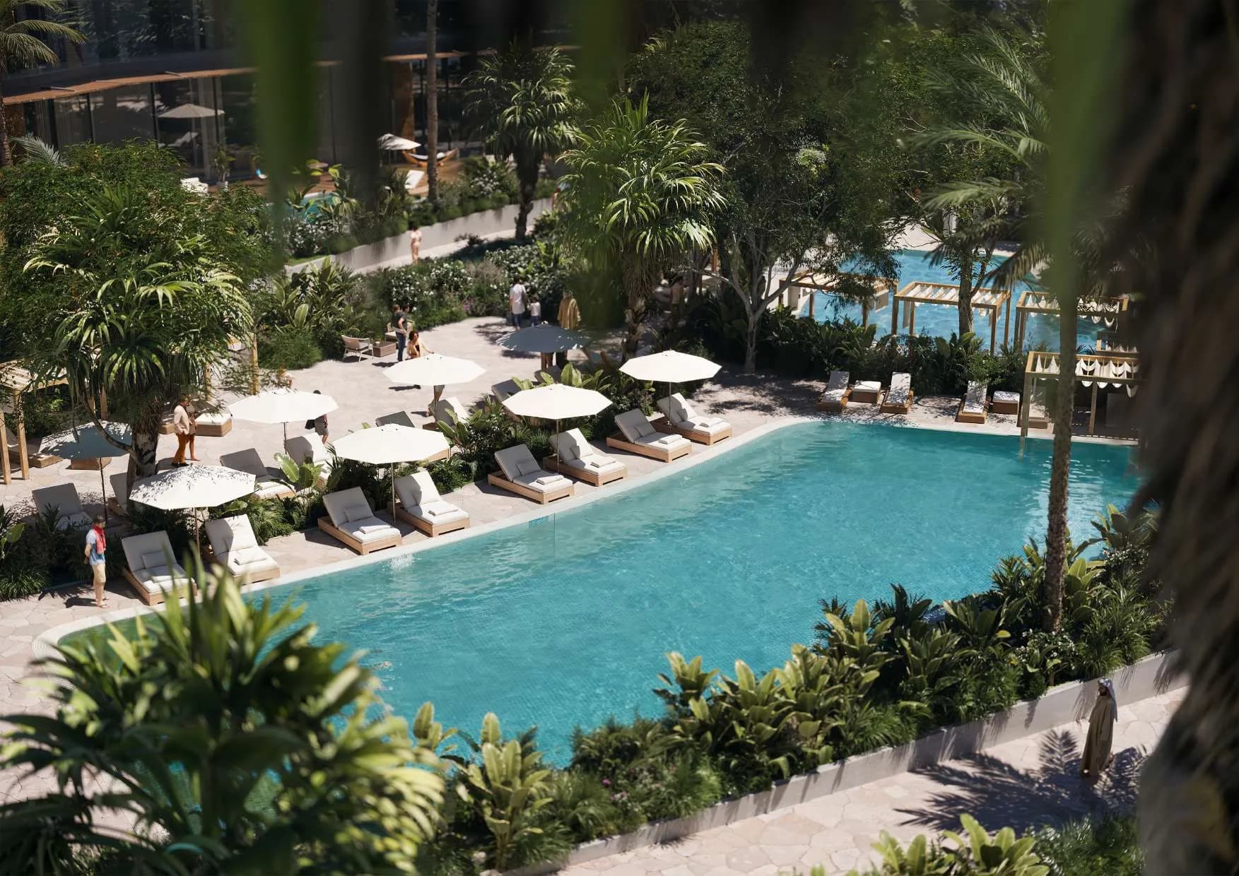 The Residences at The Dubai Beach EDITION amenity Sunbathing Lawn - Jumeirah Beach Residence (JBR), Dubai - by H&H Development