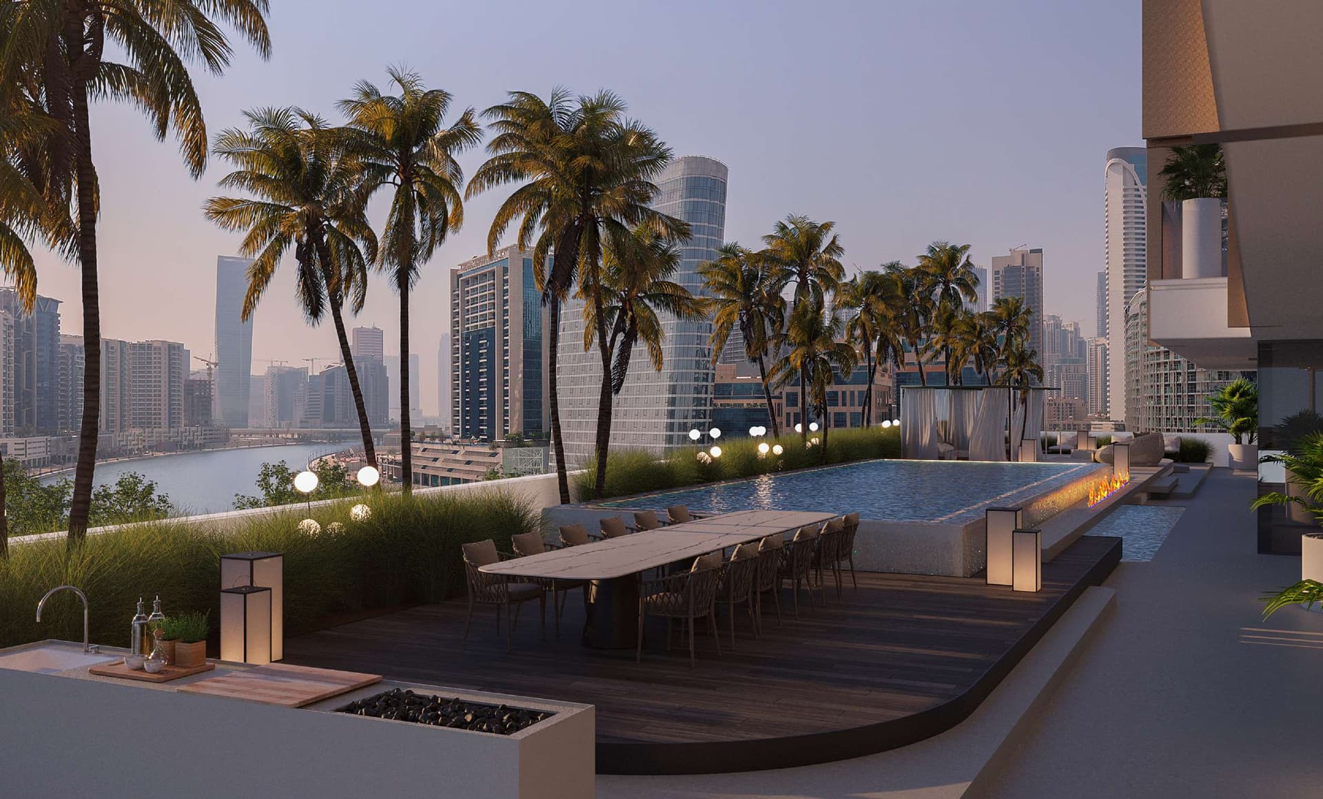 The Ritz-Carlton Residences amenity Resident-Only Café in Business Bay, Dubai, by Kappa Acca Real Estate Development