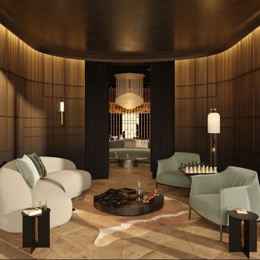 The Ritz-Carlton Residences amenity Cigar Room in Business Bay, Dubai, by Kappa Acca Real Estate Development