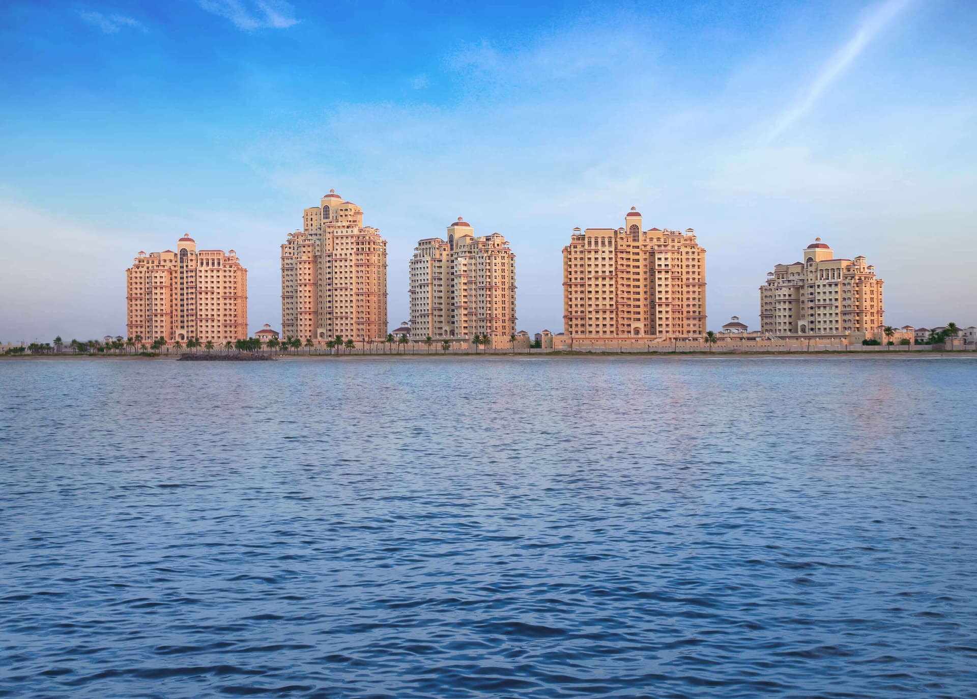The Royal Breeze Residences exterior view in Al Jazeera Al Hamra, Ras Al Khaimah, by Al Hamra