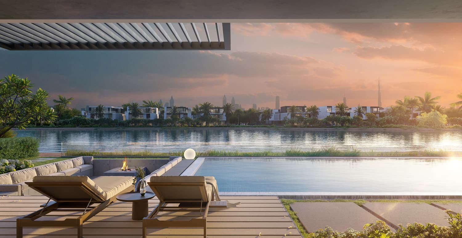 The Sanctuary amenity Pool Deck in MBR District 11 (Meydan South), Dubai, by Ellington