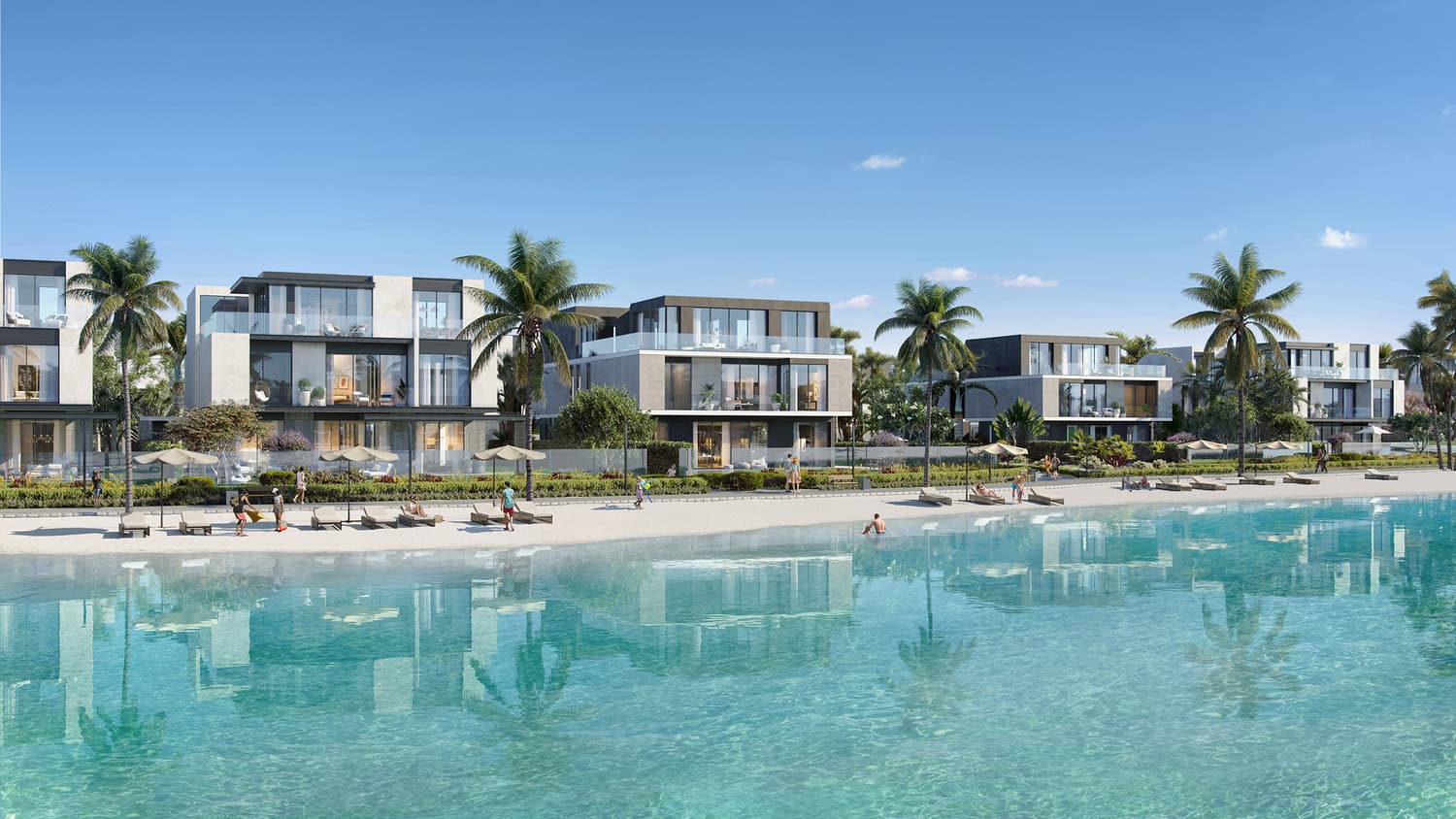The Sanctuary amenity Crystal Lagoon in MBR District 11 (Meydan South), Dubai, by Ellington
