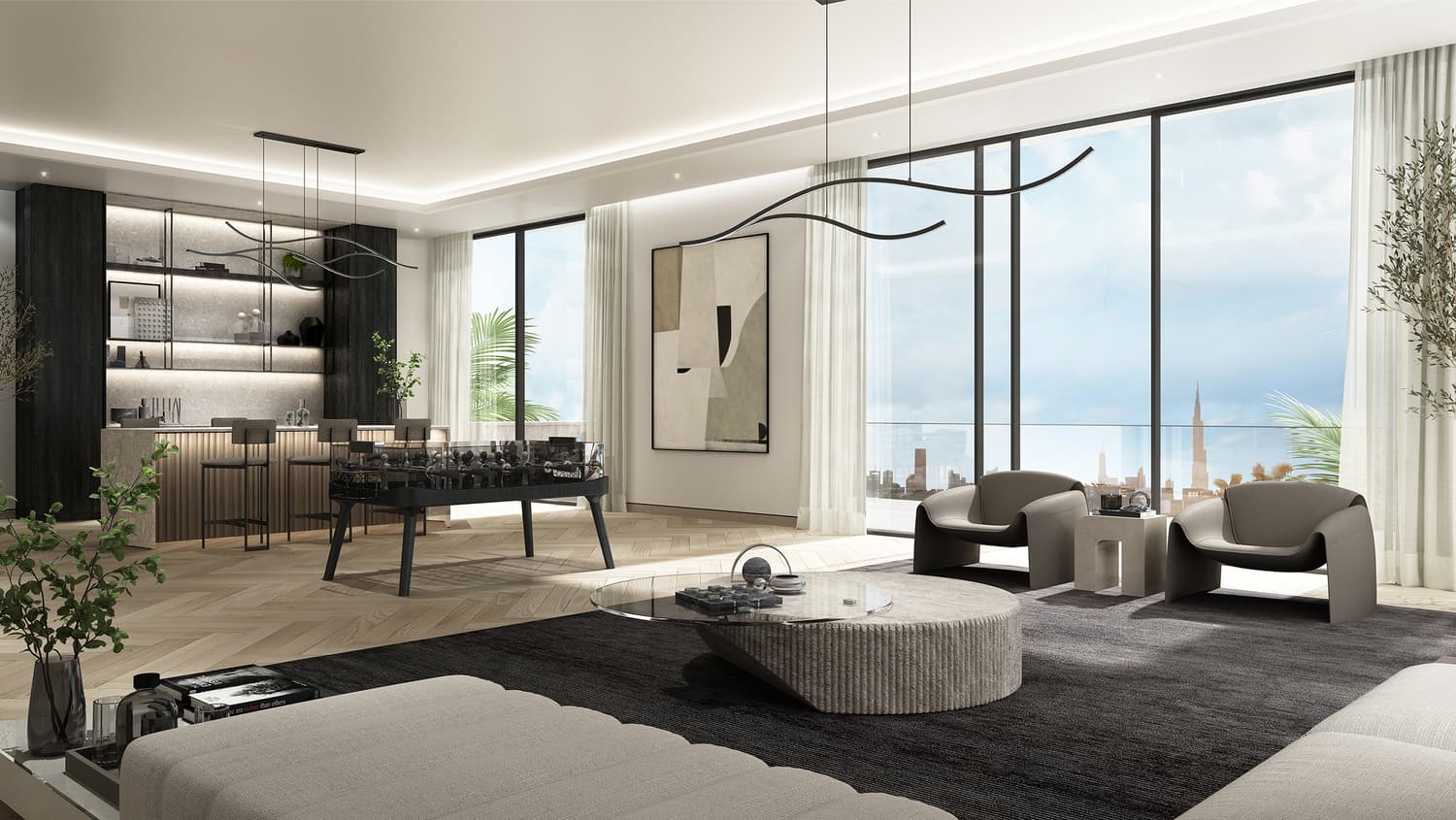 The Sanctuary amenity Clubhouse in MBR District 11 (Meydan South), Dubai, by Ellington