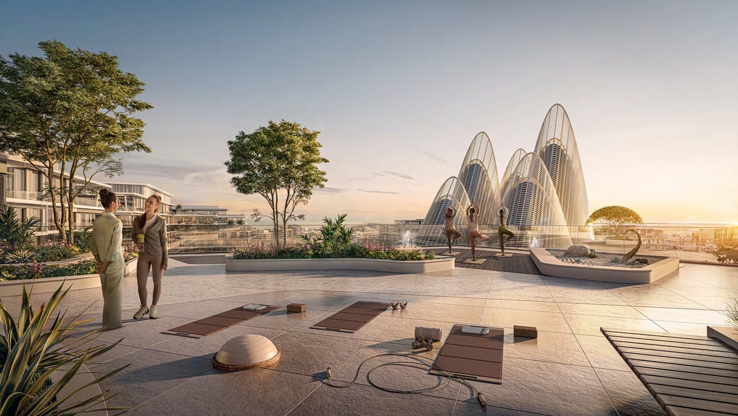 The Source amenity Rooftop Zen Garden - Al Saadiyat island, Dubai - by ALDAR