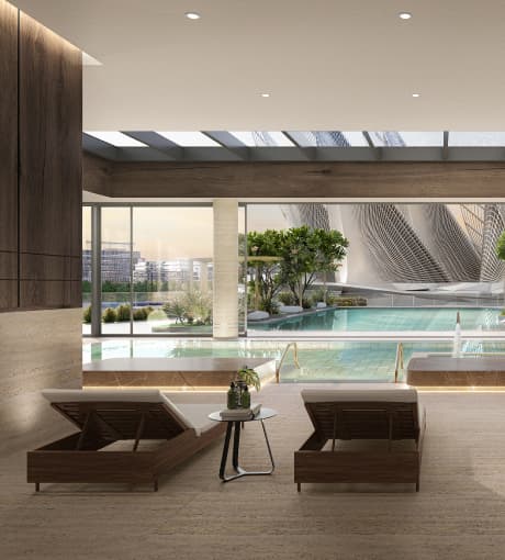 The Source II amenity Cold Plunge And Vitality Pools - Al Saadiyat island, Dubai - by ALDAR