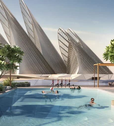 The Source II amenity Indoor And Outdoor Pools - Al Saadiyat island, Dubai - by ALDAR