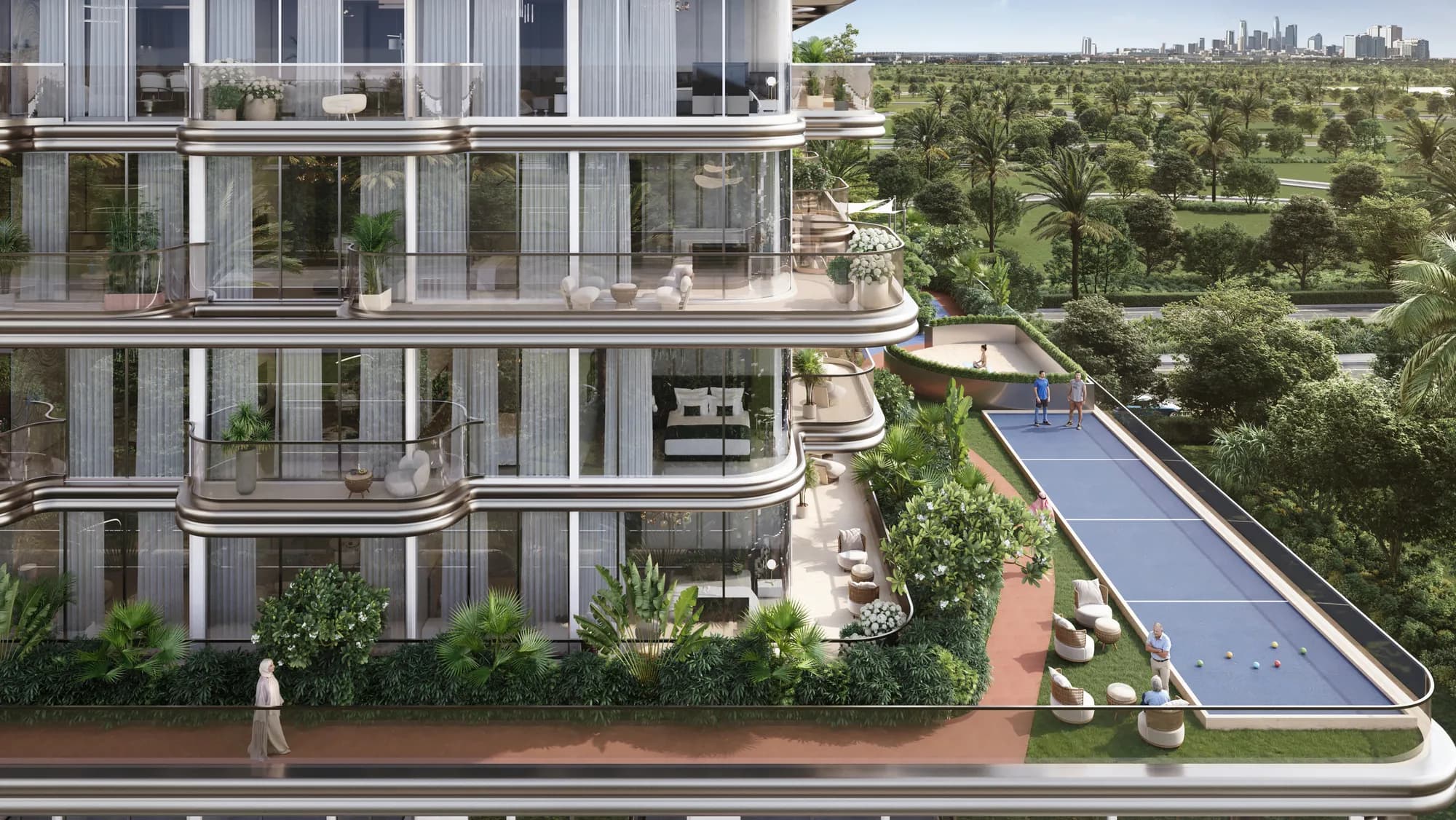 The Tides amenity Bocce Court - Palm Deira, Dubai - by AMIS Development