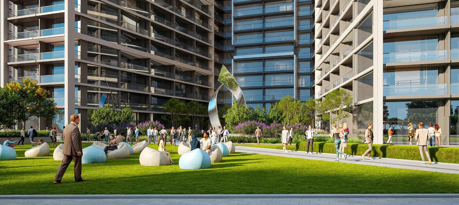 The Tranquil at Sobha Central amenity Outdoor Sitting Area Pockets - Sobha Central, Dubai - by Sobha