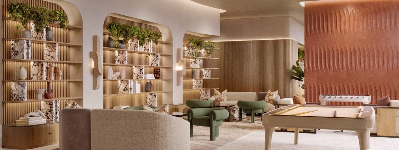 The W Residences amenity Residence Lounge - JLT (Jumeirah Lake Towers), Dubai - by Signature Developers
