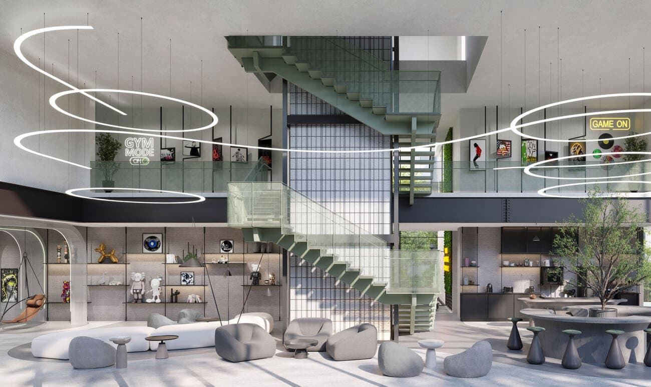 The Watercrest amenity Lounge Area - MBR District 11 (Meydan South), Dubai - by Ellington