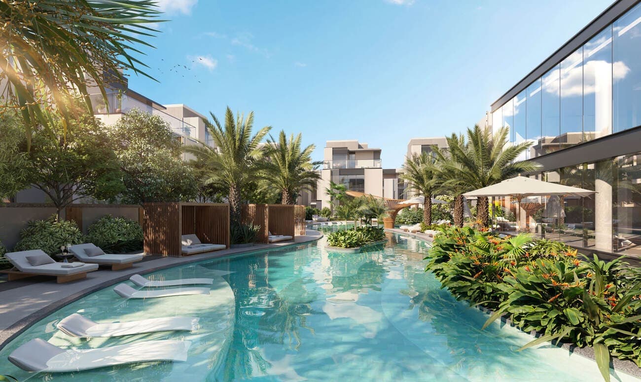 The Watercrest amenity Private Pool - MBR District 11 (Meydan South), Dubai - by Ellington