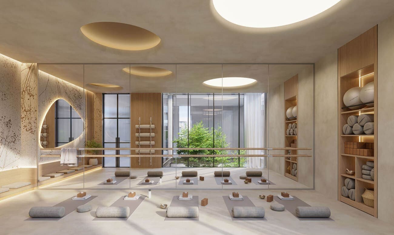 The Watercrest amenity Yoga Studio - MBR District 11 (Meydan South), Dubai - by Ellington