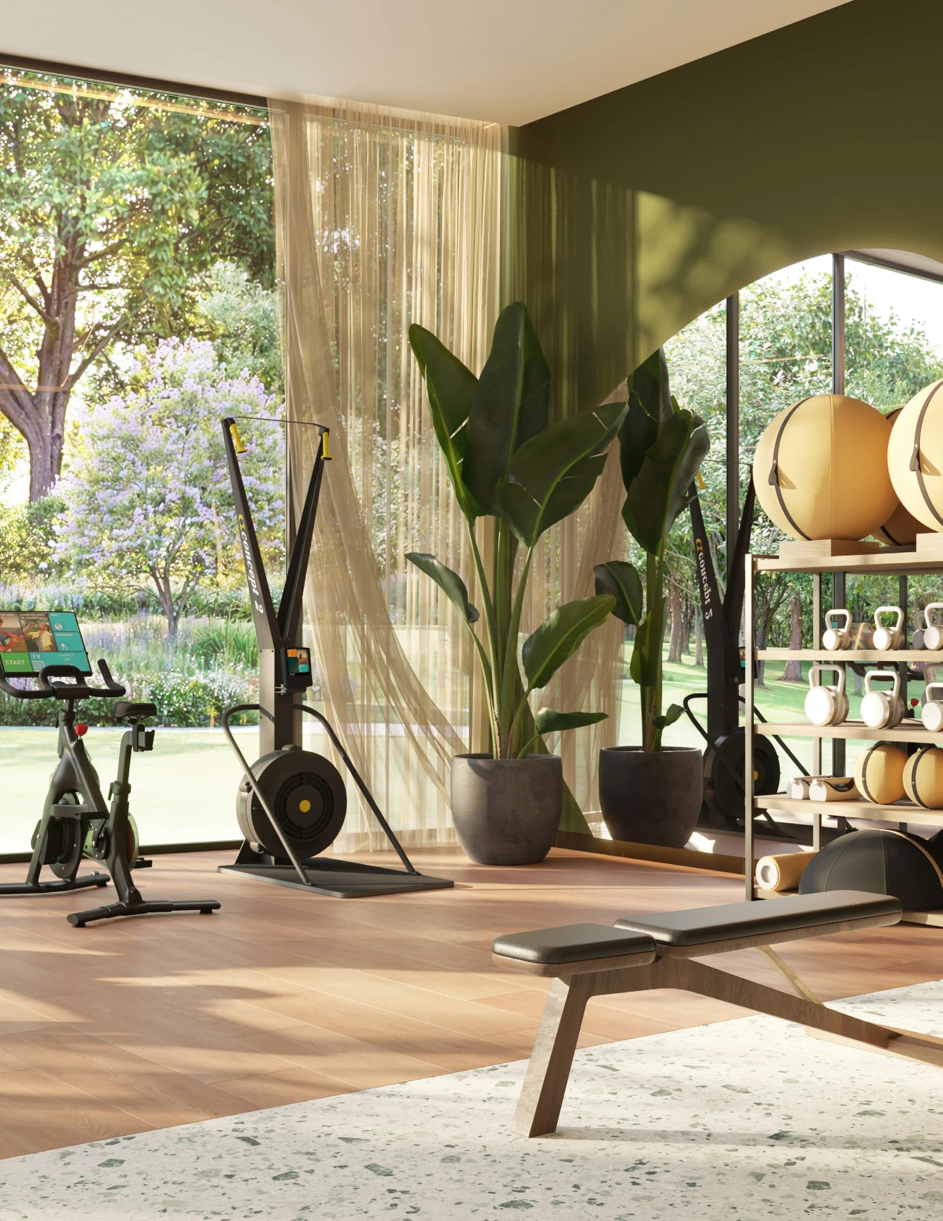 The Wilds Residences amenity Gym in Wadi Al Safa 3, Dubai, by ALDAR