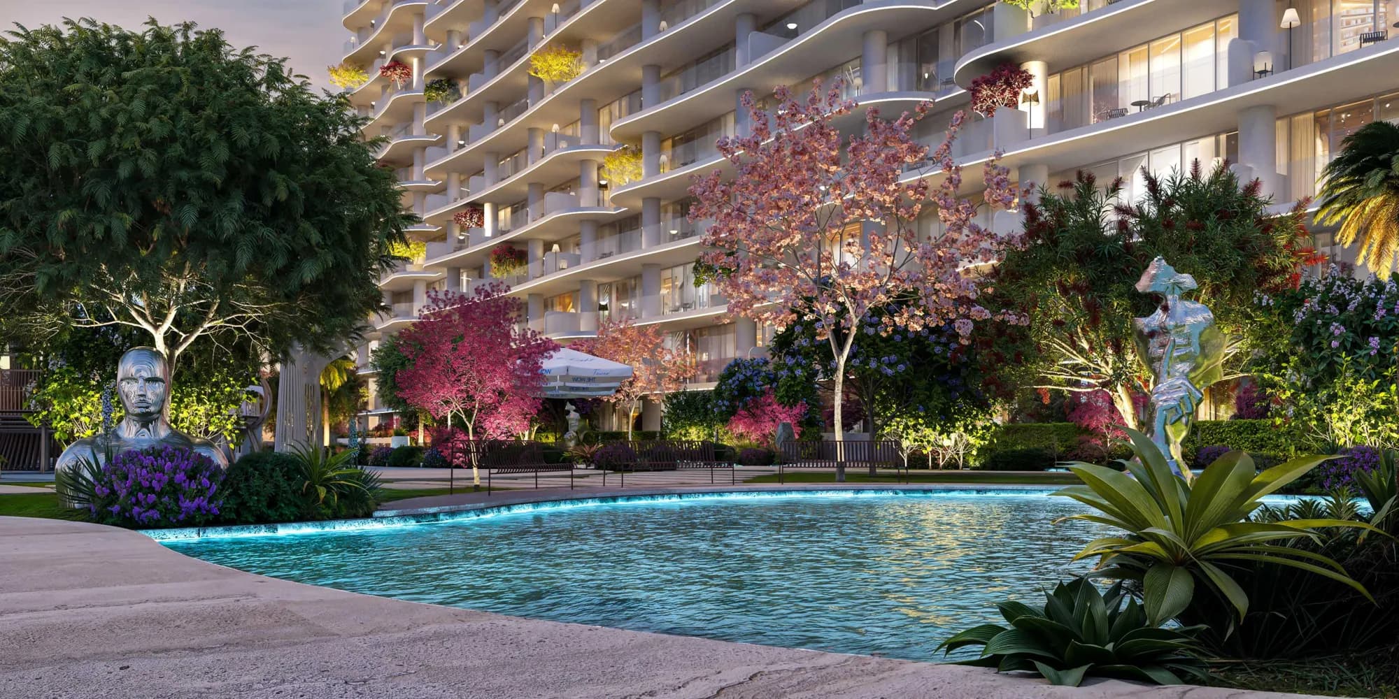 The WOW Tower amenity Art Installations - Dubai Land Residence Complex, Dubai - by Mr. Eight Development