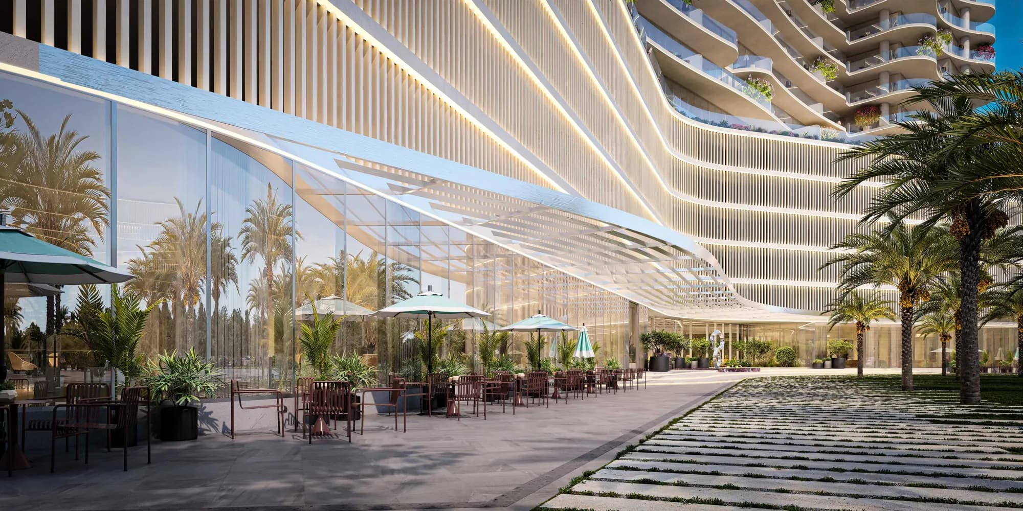 The WOW Tower amenity Cafés & Restaurants - Dubai Land Residence Complex, Dubai - by Mr. Eight Development