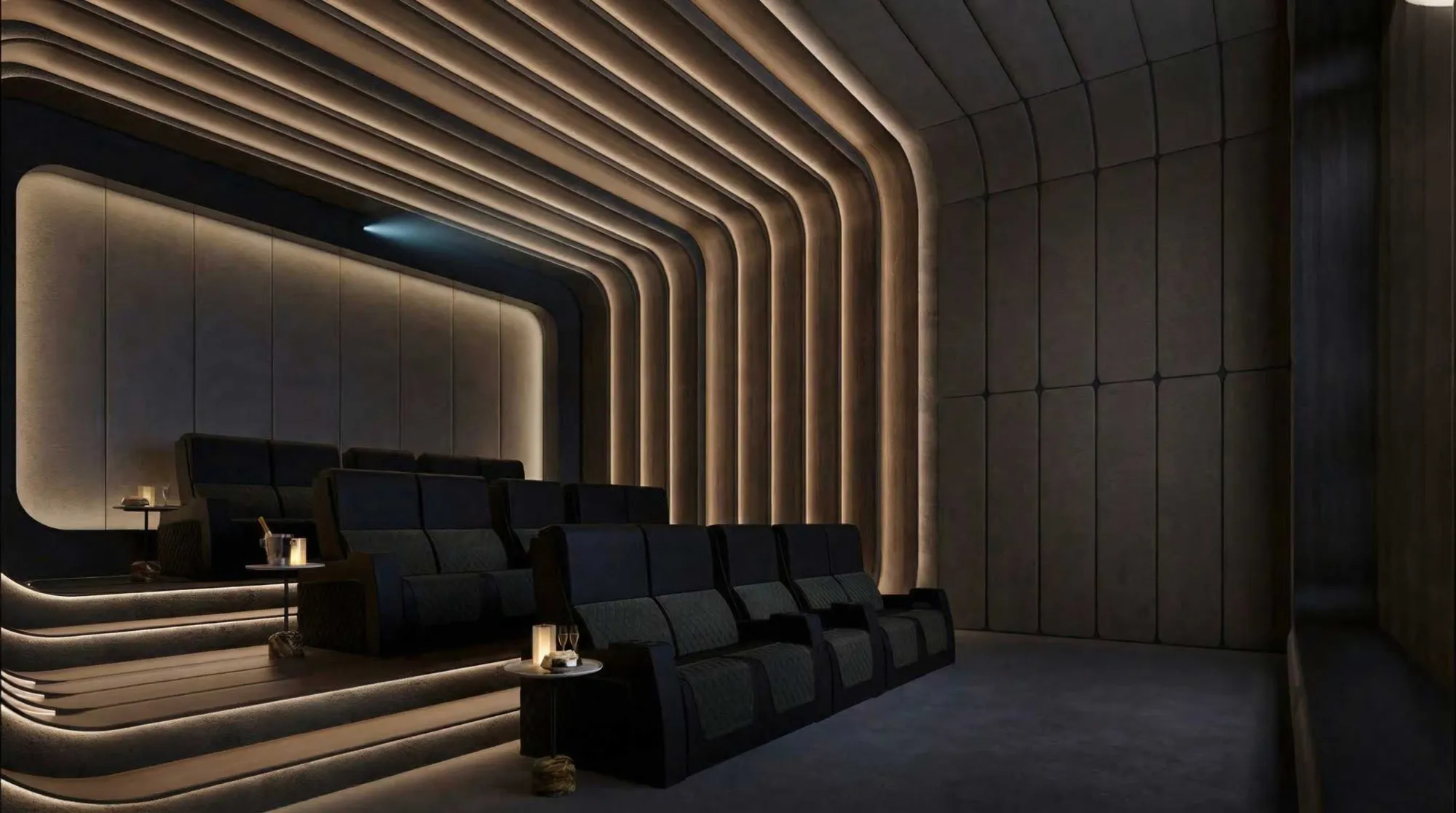 The WOW Tower amenity Private Cinema - Dubai Land Residence Complex, Dubai - by Mr. Eight Development