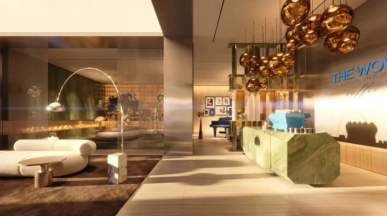 The WOW Tower amenity Residents' Lounge - Dubai Land Residence Complex, Dubai - by Mr. Eight Development
