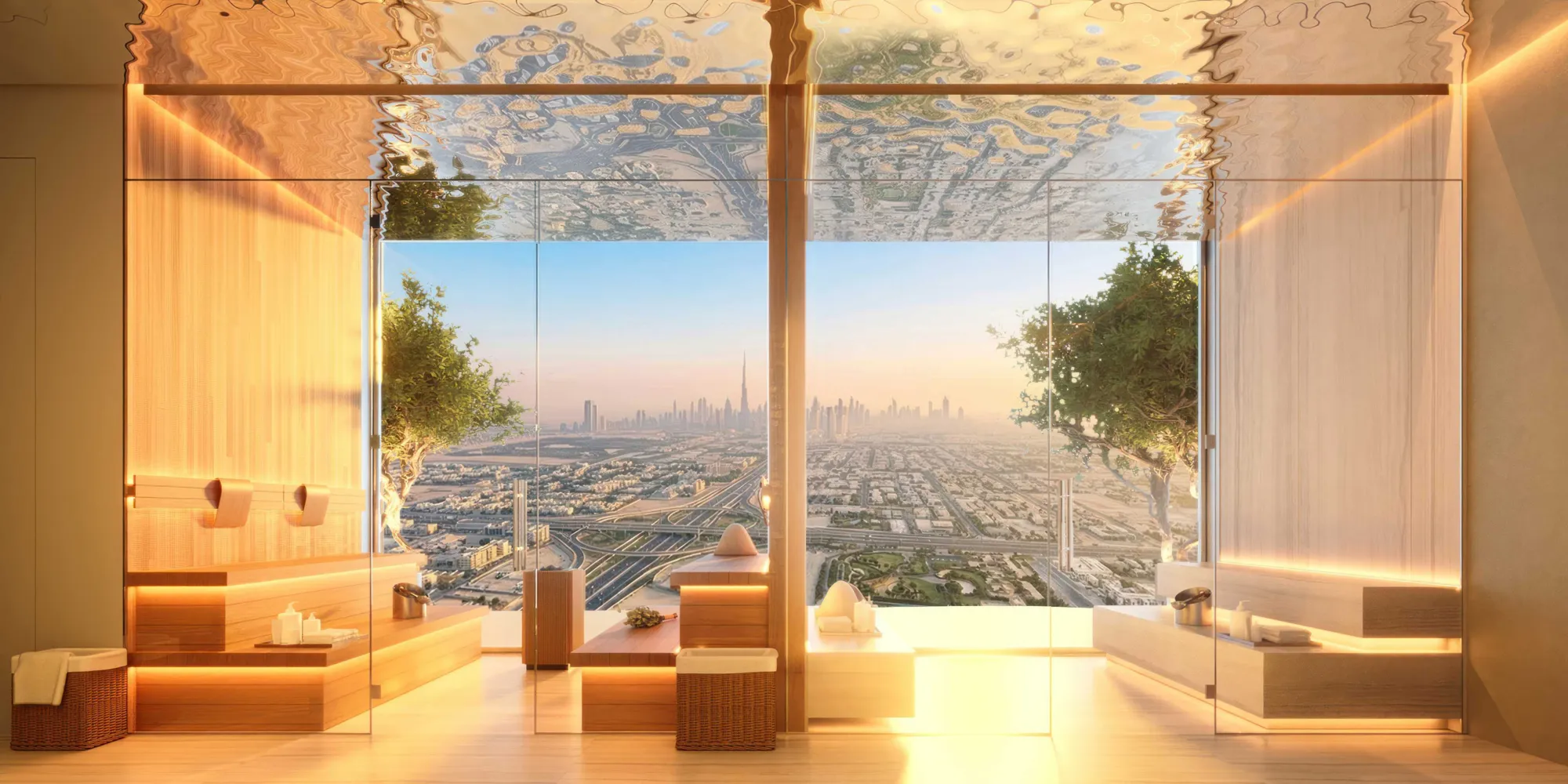 The WOW Tower amenity Sauna & Hammam - Dubai Land Residence Complex, Dubai - by Mr. Eight Development