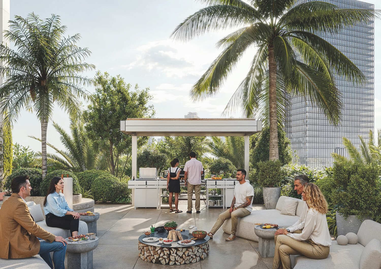 Tiger Sky Tower amenity Bbq Area - Business Bay, Dubai - by Tiger Group