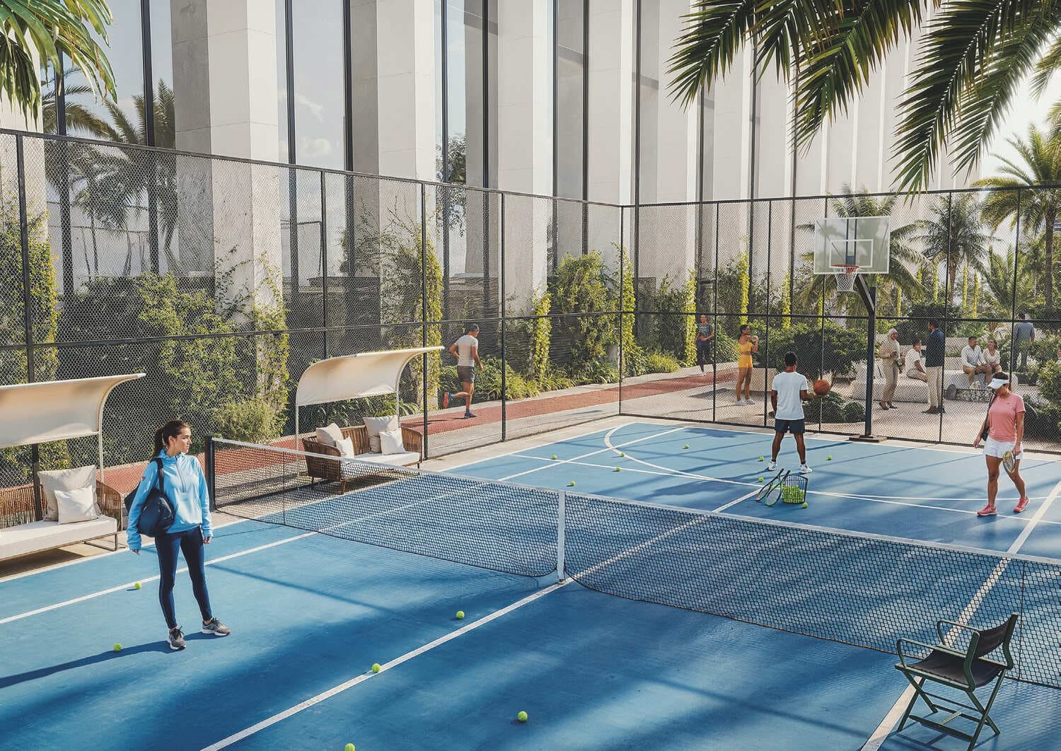 Tiger Sky Tower amenity Sport Courts - Business Bay, Dubai - by Tiger Group