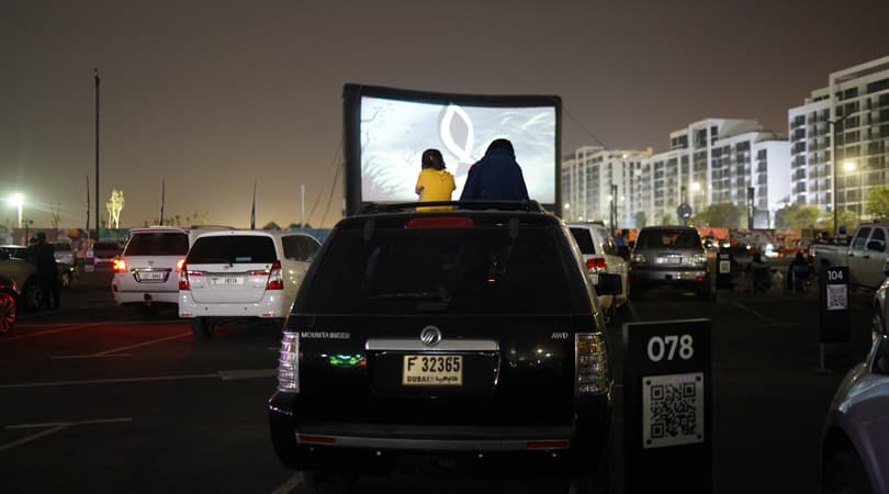 Tiraz Apartments amenity Outdoor Movie Theatre - Muwailih, Dubai - by Arada
