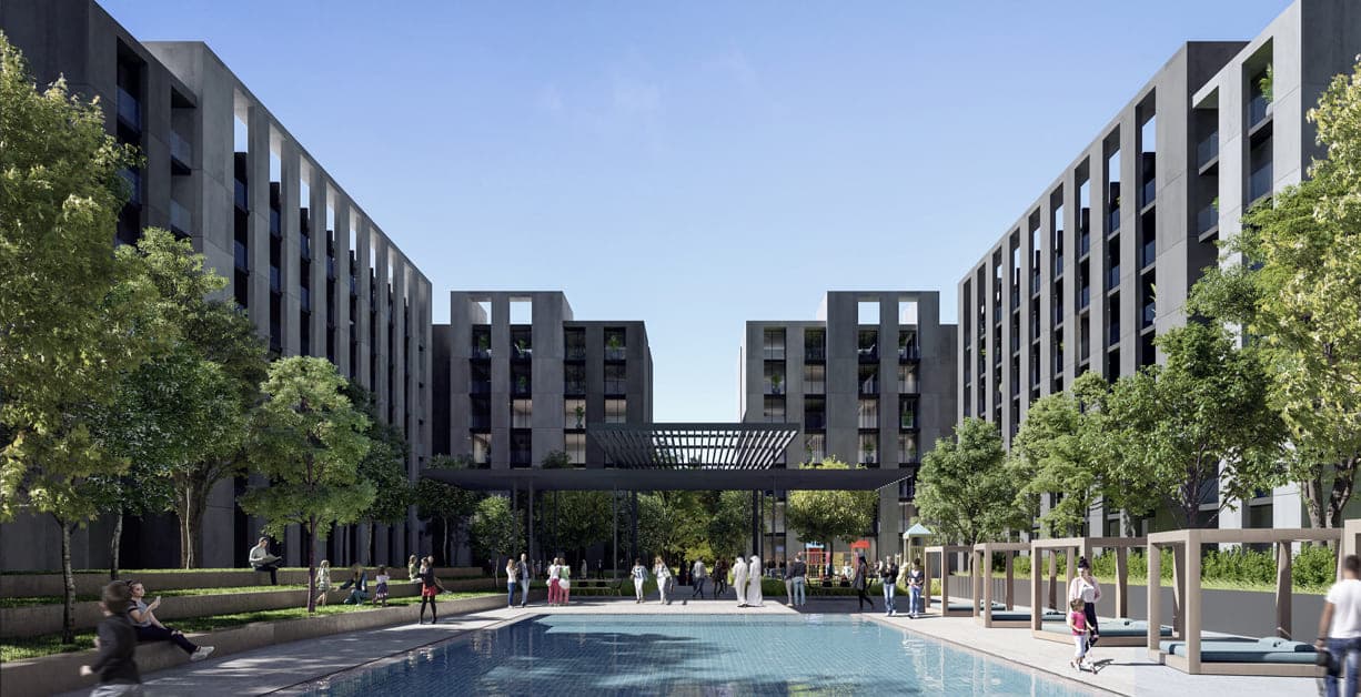 Tiraz Apartments amenity Swimming Pool - Muwailih, Dubai - by Arada