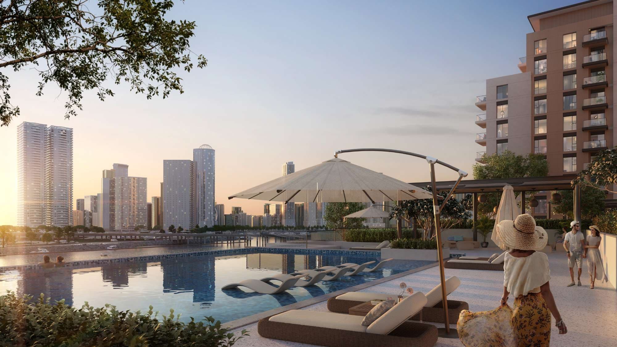 Topaz Residences amenity Swimming Pool - Maryam Island, Dubai - by Eagle Hills