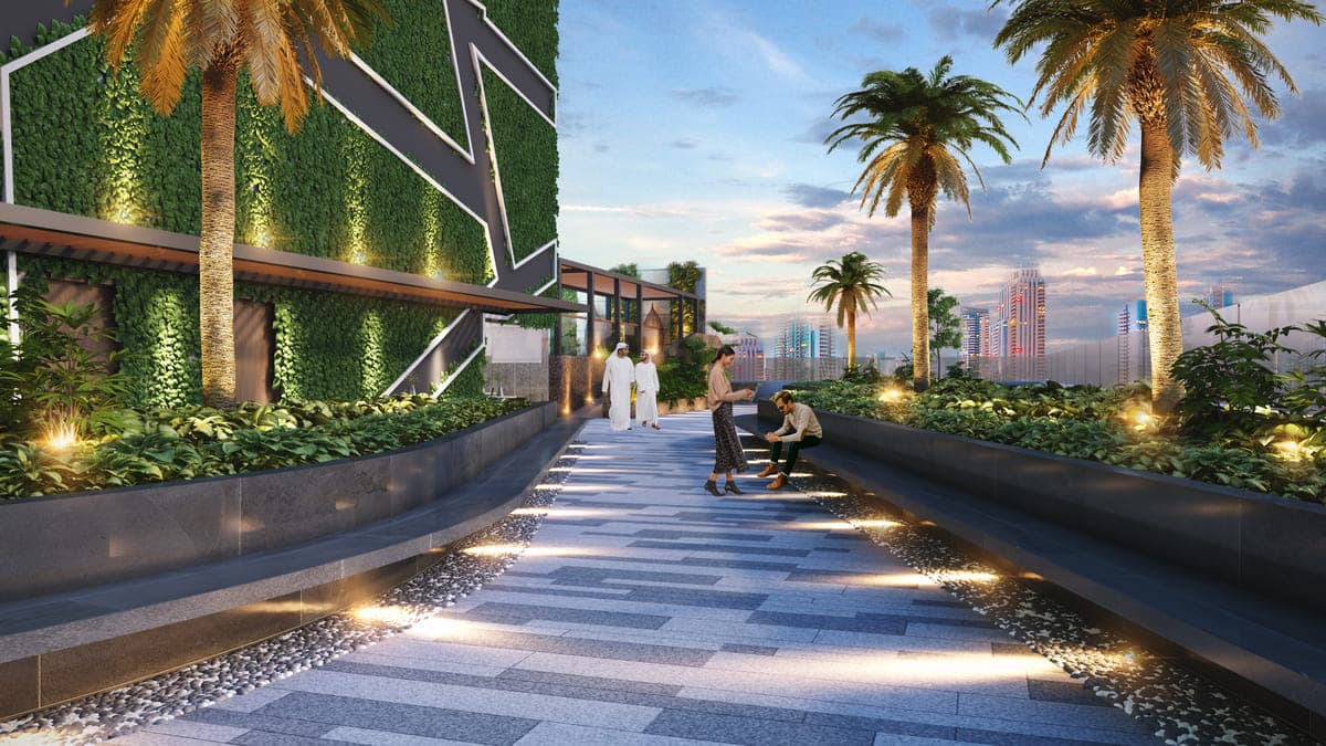 Tranquil Wellness Tower amenity The Pebble Walkway - JVT (Jumeirah Village Triangle), Dubai - by Wellcube.life