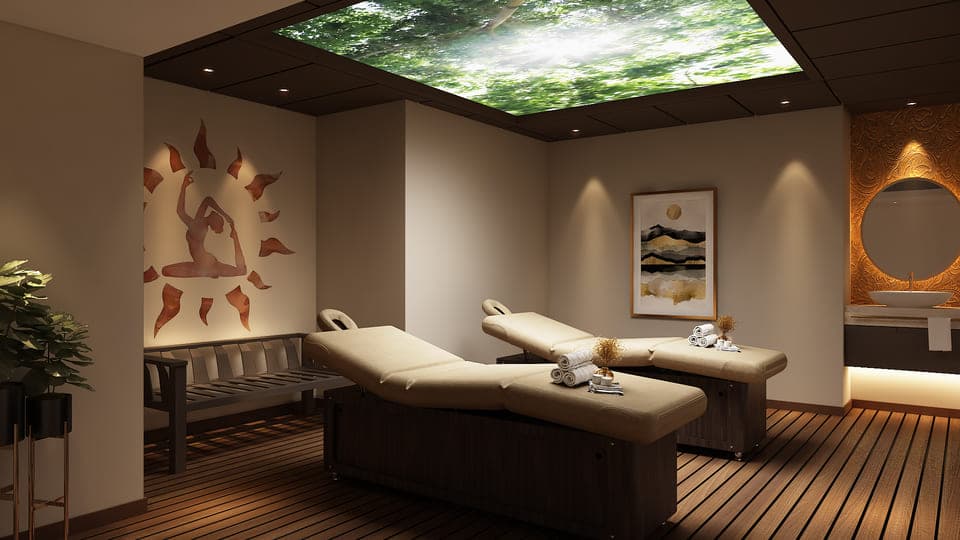 Tranquil Wellness Tower amenity Spa And Therapy Rooms - JVT (Jumeirah Village Triangle), Dubai - by Wellcube.life