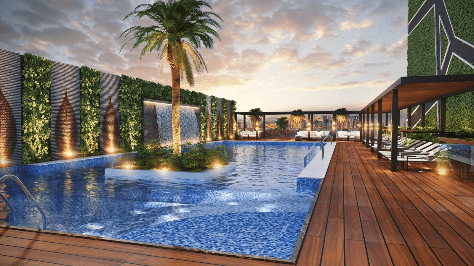 Tranquil Wellness Tower amenity Swimming Pool in JVT (Jumeirah Village Triangle), Dubai, by Wellcube.life