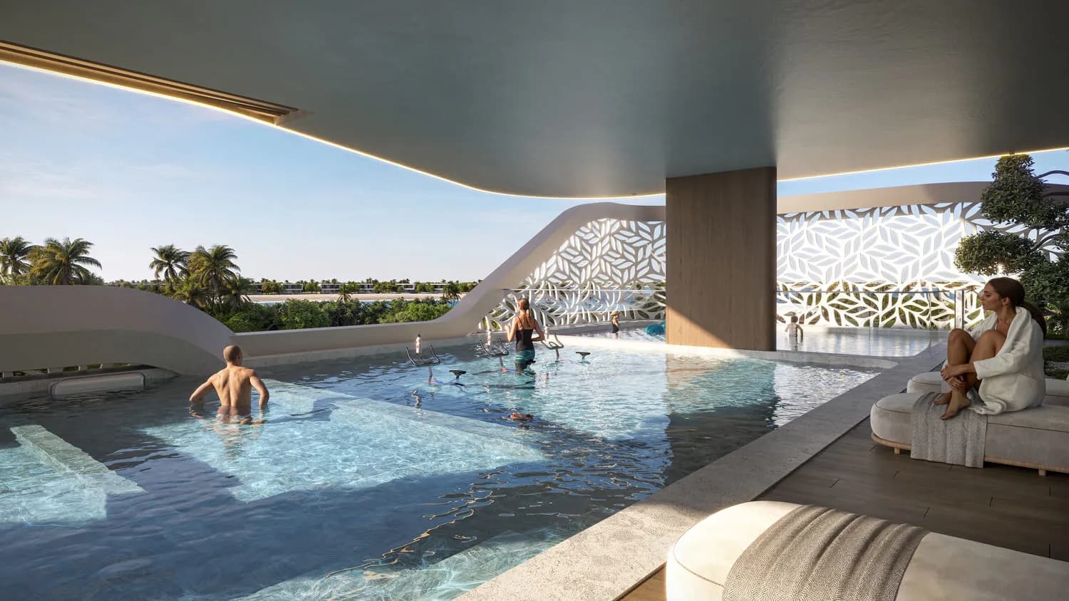 Treppan Living Privé amenity Aqua Gym - Dubai Islands, Dubai - by Fakhruddin Properties Development