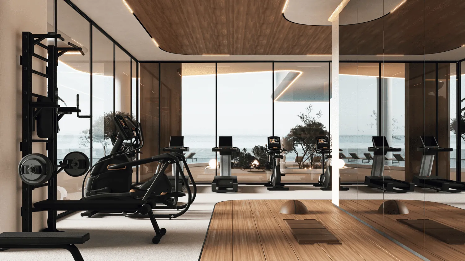 Treppan Living Privé amenity Gym - Dubai Islands, Dubai - by Fakhruddin Properties Development