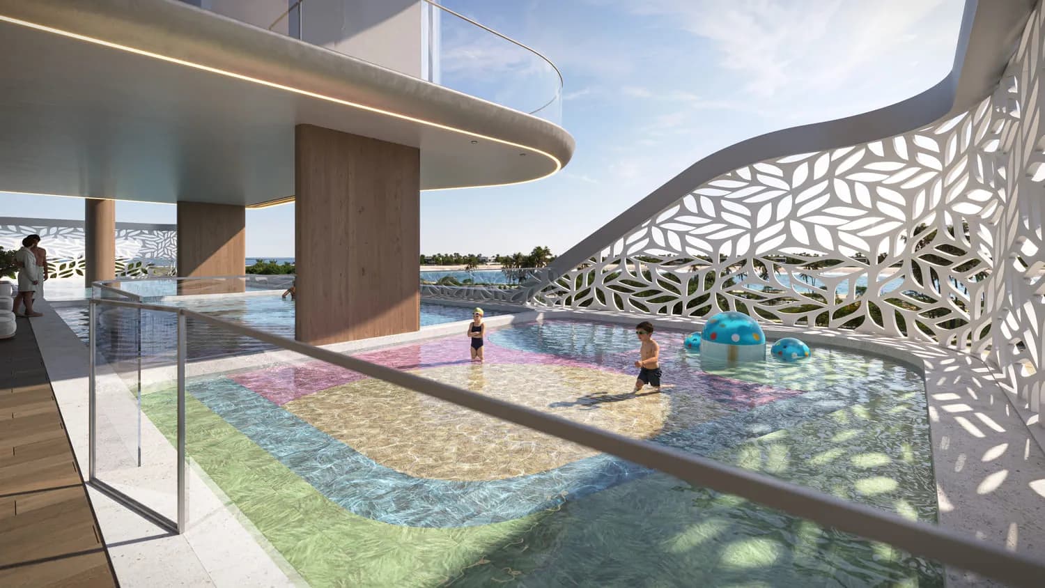 Treppan Living Privé amenity Kids Pool - Dubai Islands, Dubai - by Fakhruddin Properties Development