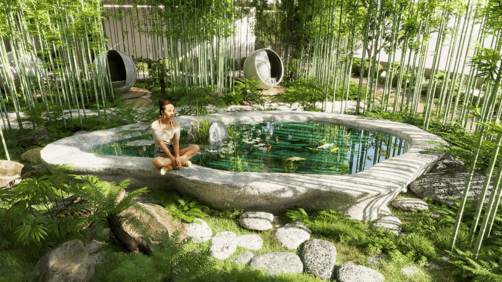 Treppan Serenique Residences amenity Bamboo Oxygen Park - Dubai Islands, Dubai - by Fakhruddin Properties Development